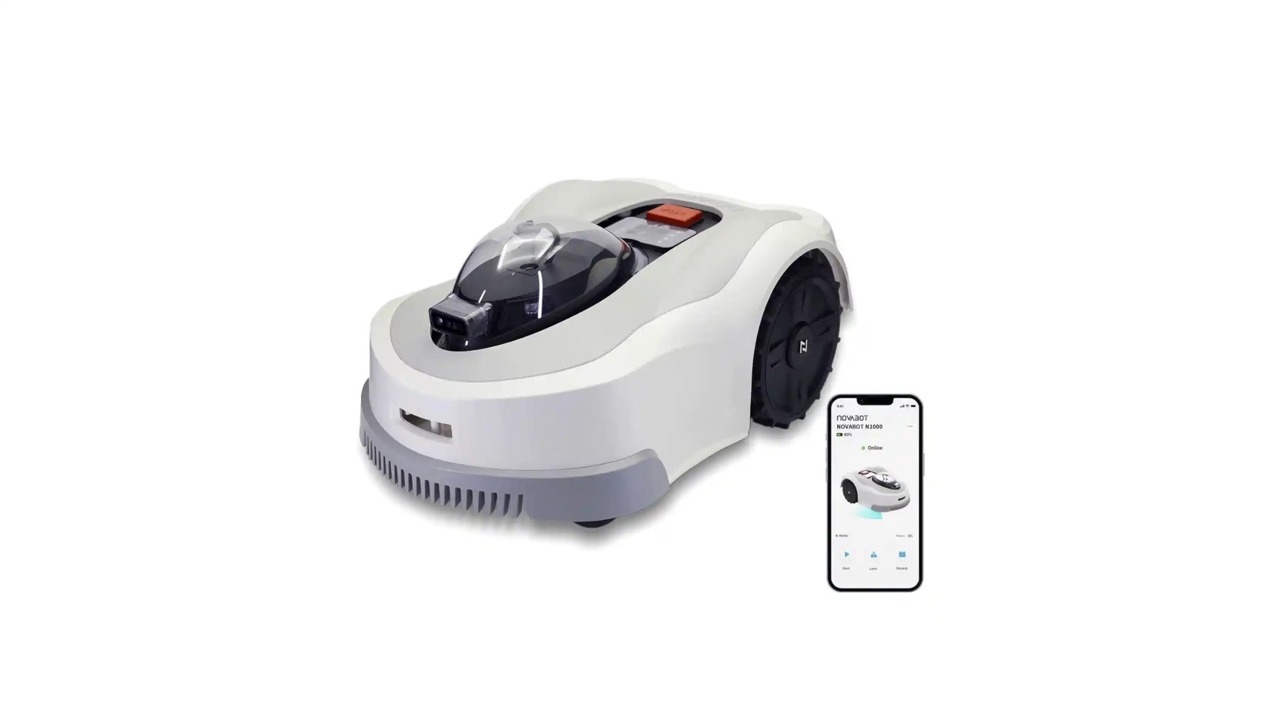 Novabot N1000 – robot tondeuse connecté sans fil périphérique, pilotage via application