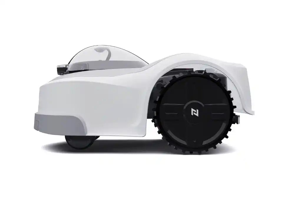 Vue de côté du Novabot N1000 – robot tondeuse intelligent sans fil périphérique